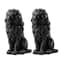 Glitzhome® 21" Black Sitting Lion Garden Statue